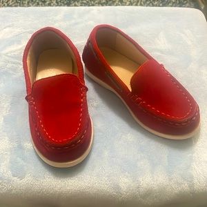J&J Red Suede Loafers